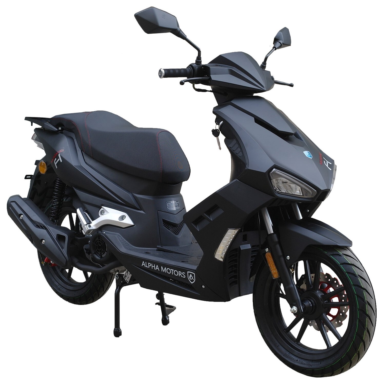 Motorroller Mustang 125 ccm 85 kmh EURO 5 mattschwarz