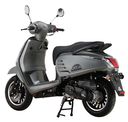 mattgrau kmh EURO bestellen Alpha Motorroller 50 5 Marktkauf ccm online 45 Motors Vita bei