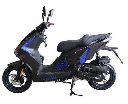 mattschwarz bestellen Alpha 50 ccm Shark 45 Marktkauf Motors EURO Motorroller bei online 5 kmh