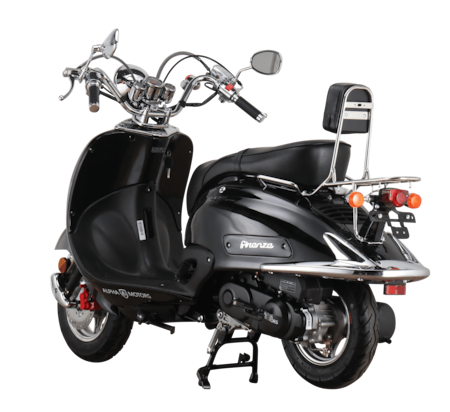 kmh Marktkauf Alpha bei 45 online Motors 5 Firenze Motorroller schwarz EURO 50 ccm Retro bestellen
