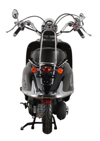 Alpha Motors schwarz Firenze online Motorroller Retro 45 kmh bei Marktkauf 5 ccm bestellen EURO 50