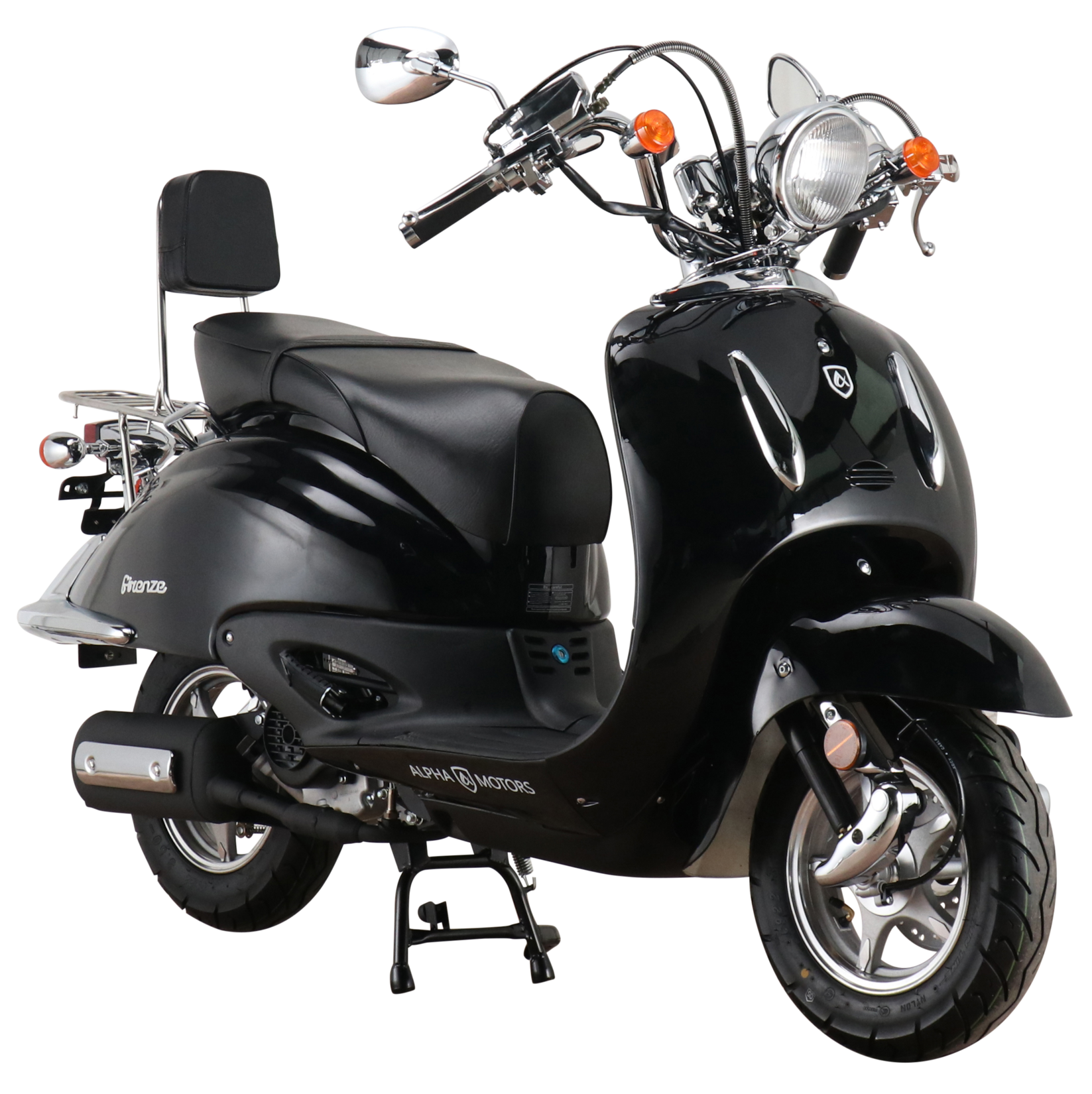 Alpha Motors Motorroller Retro Firenze 125 ccm 85 km/h EURO 5+ schwarz