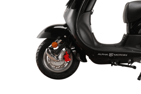 Alpha Motors Motorroller Retro 5 schwarz bestellen 85 ccm bei online 125 EURO kmh Firenze Marktkauf