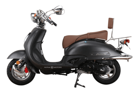 bei online 5 bestellen Marktkauf 50 Retro kmh ccm Motorroller 45 mattschwarz Motors Firenze EURO Alpha