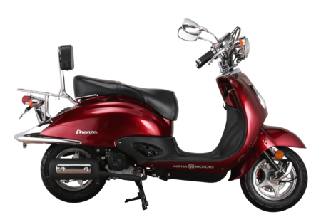 online 45 5 bestellen Alpha Retro Firenze Marktkauf Motors bei EURO Motorroller kmh weinrot ccm 50