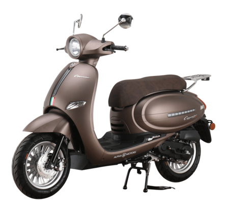 Alpha Motors online Cappucino bestellen 50 Motorroller 5 45 bei mattbraun EURO Marktkauf ccm kmh