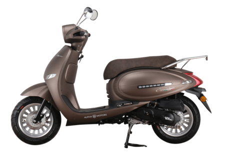 Alpha Motors Motorroller Cappucino 50 Marktkauf ccm bestellen mattbraun bei online kmh 45 EURO 5