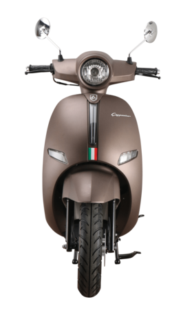 bei 45 50 EURO ccm 5 Alpha Cappucino kmh bestellen Motors mattbraun Motorroller online Marktkauf