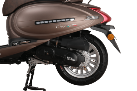 Marktkauf 125 ccm Alpha Motors kmh bei bestellen 85 EURO 5 mattbraun Cappucino online Motorroller