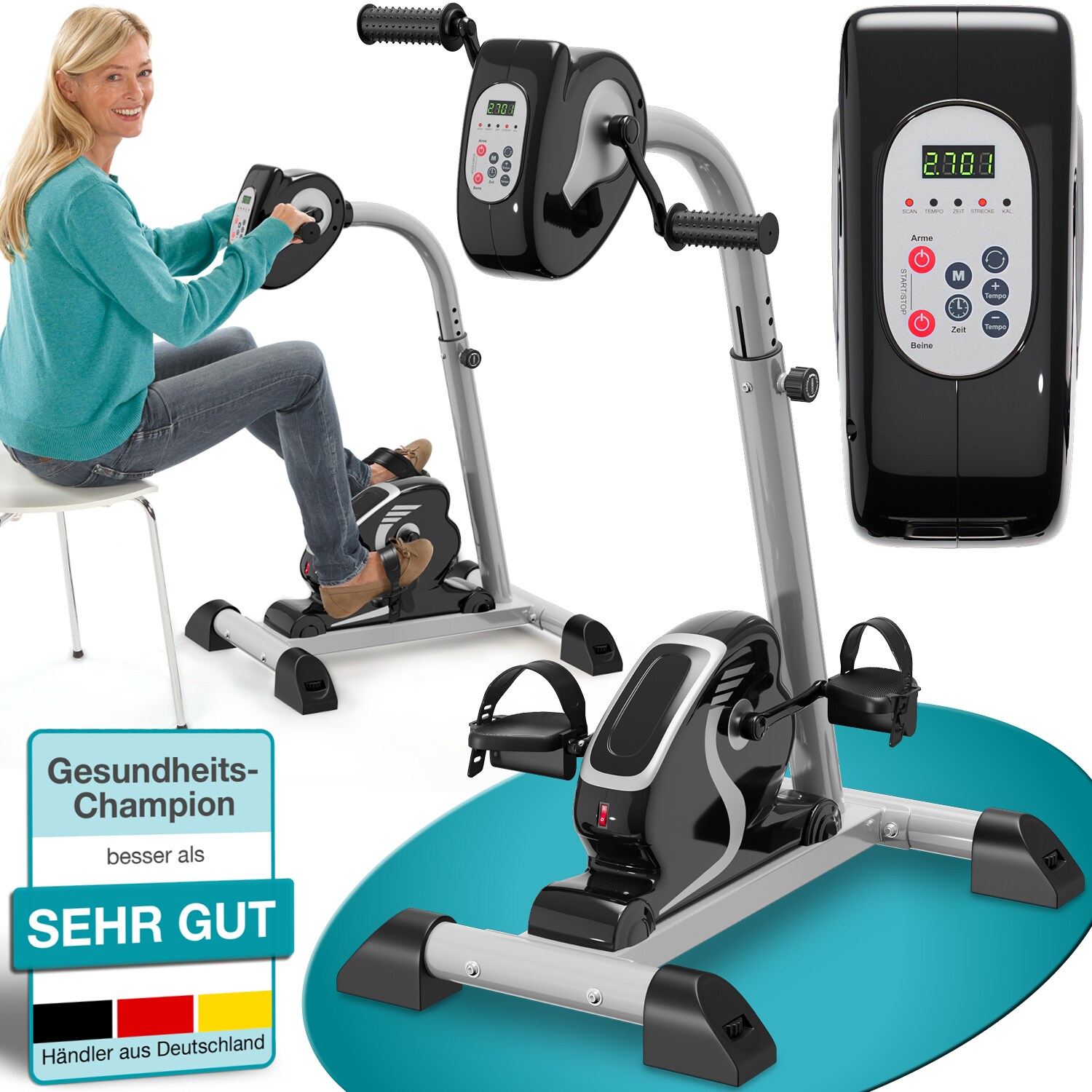 Arm- und Beintrainer aktiv »2in1« mit Motor