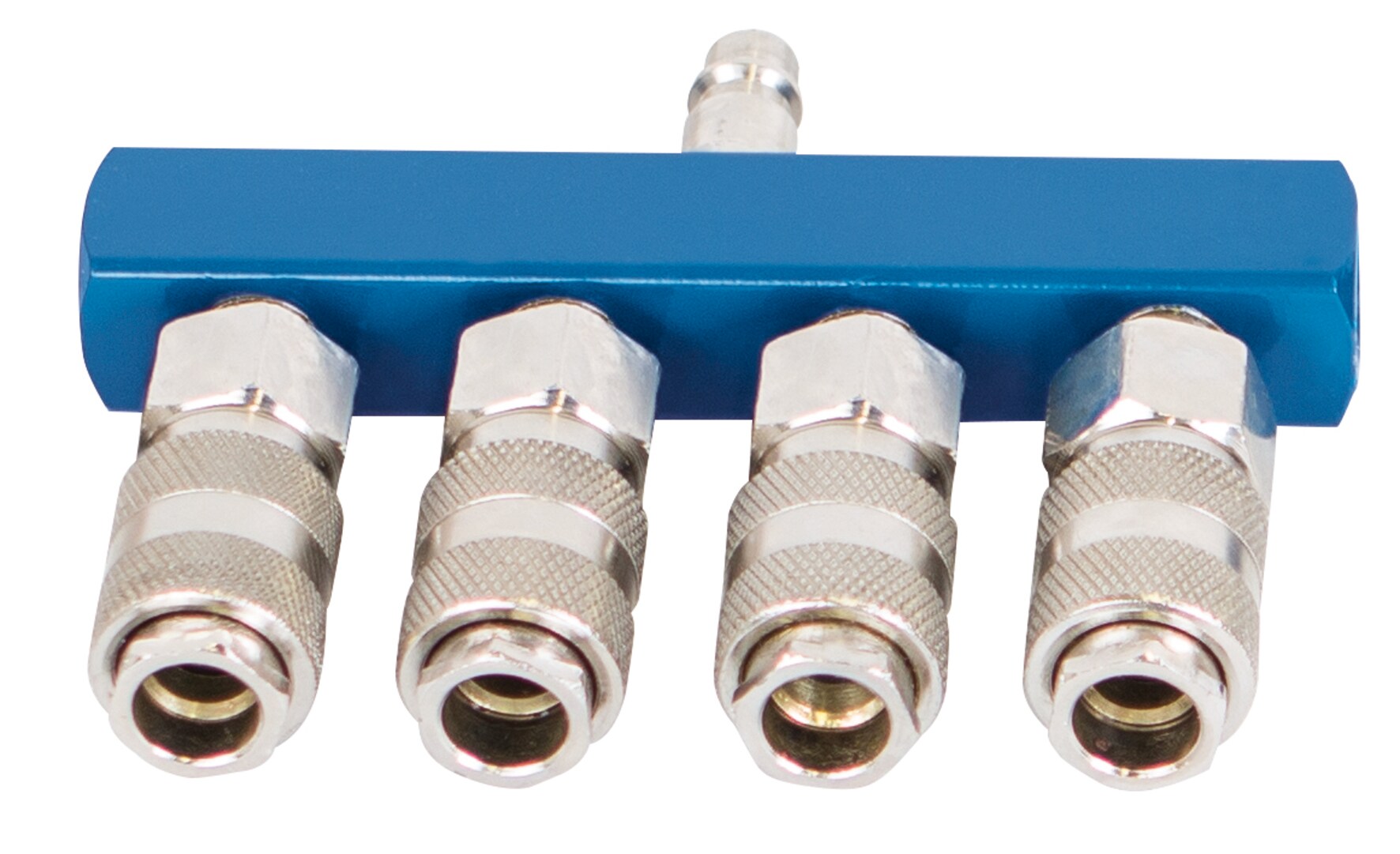 Scheppach Druckluftverteiler mit Schnellanschluss- kupplungen, 4 Abg&auml;nge 