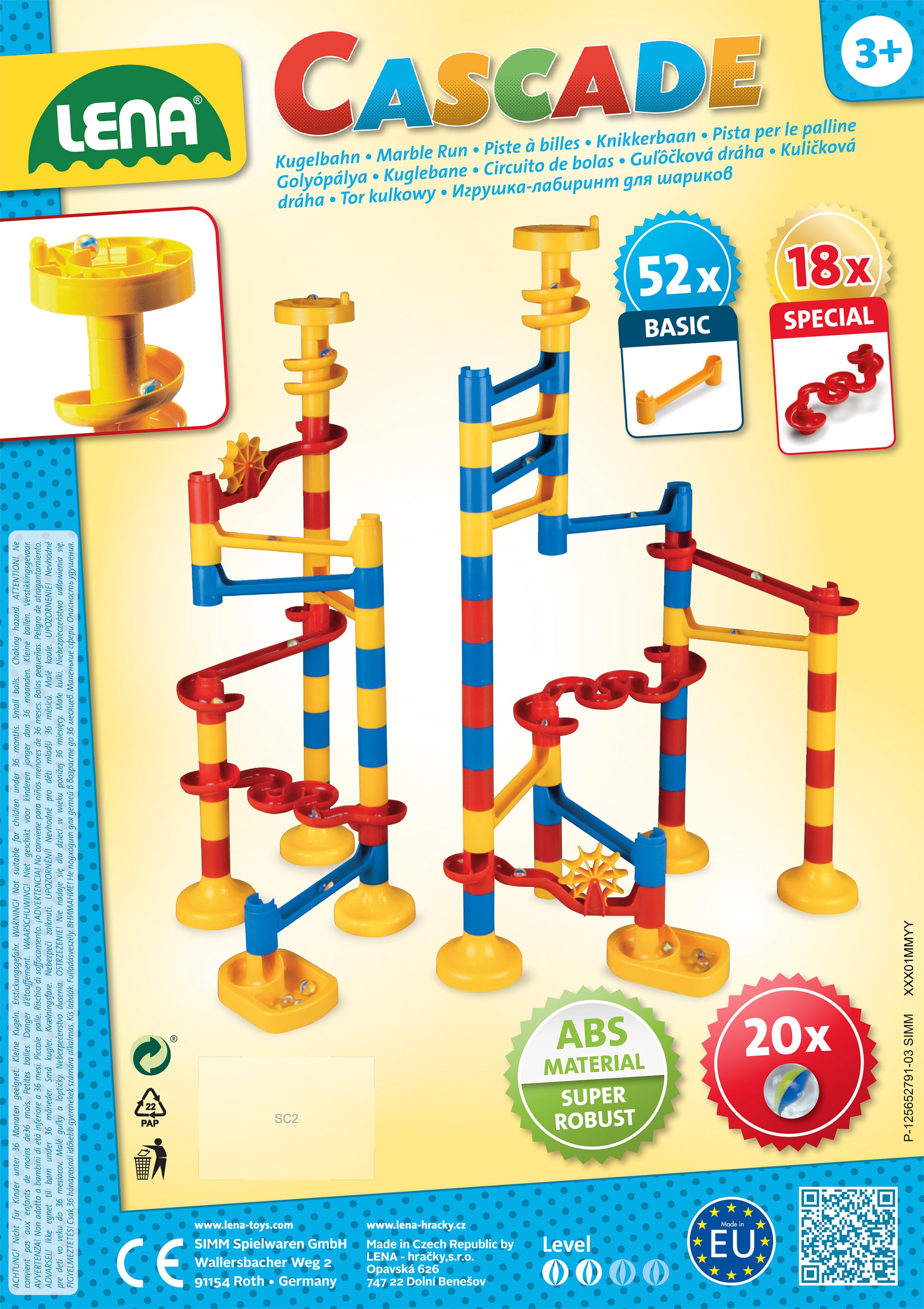 Cascade Kugelbahn KIGA, Versandkarton 