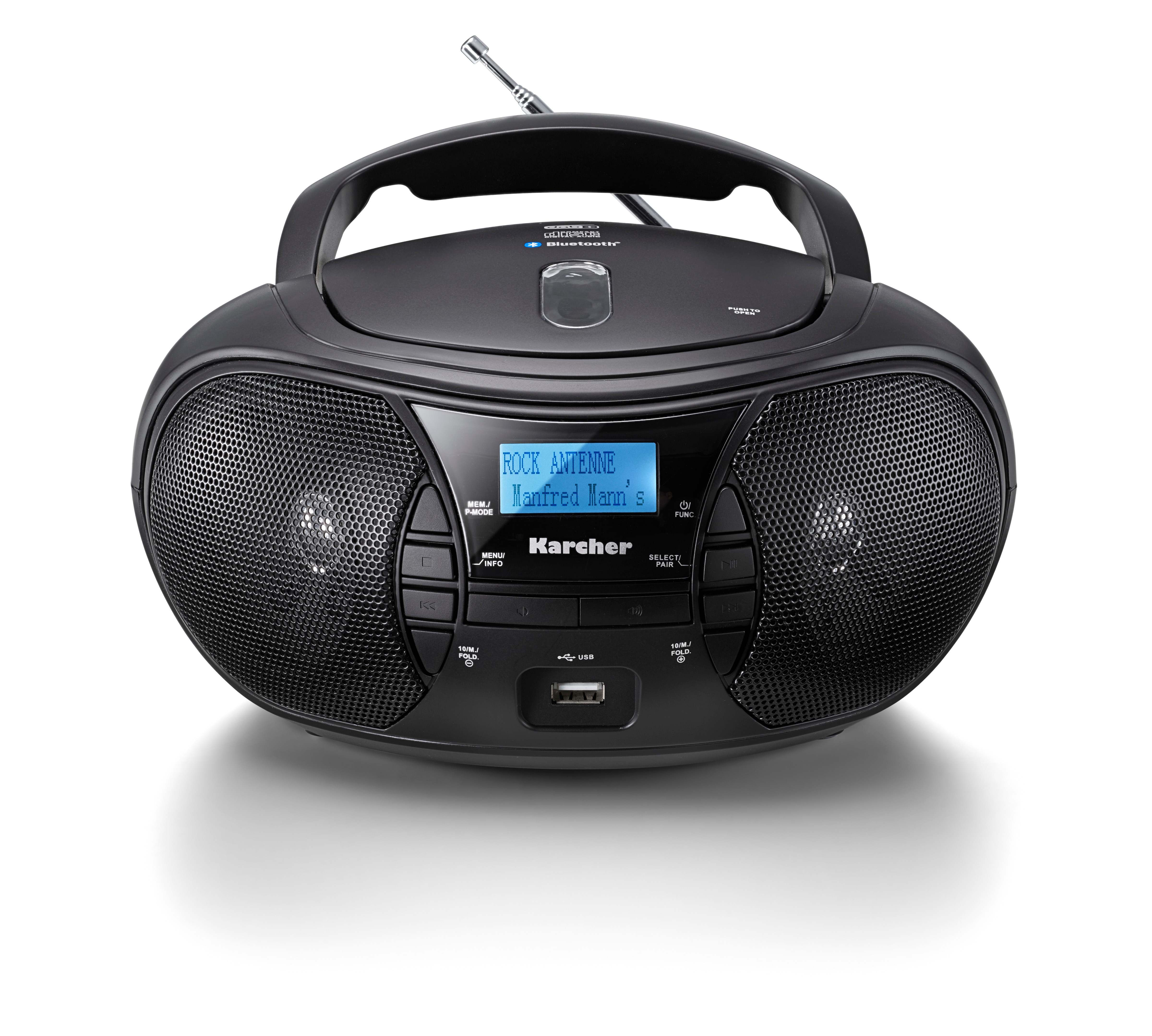 Karcher RR 5028D Boombox mit CD/MP3, USB, BT, DAB+/FM-Radio 