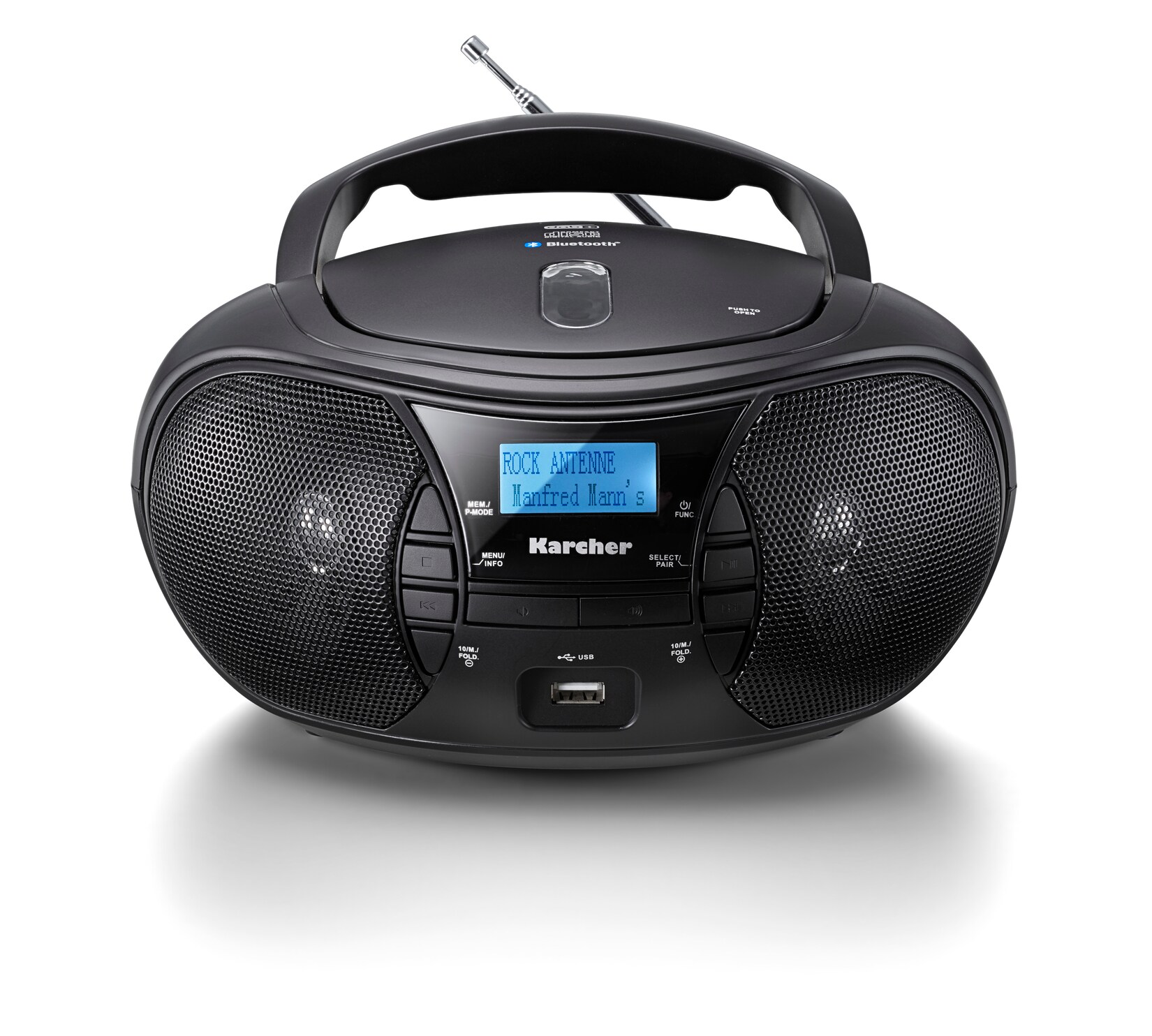 Karcher RR 5028D Boombox mit CD/MP3, USB, BT, DAB+/FM-Radio