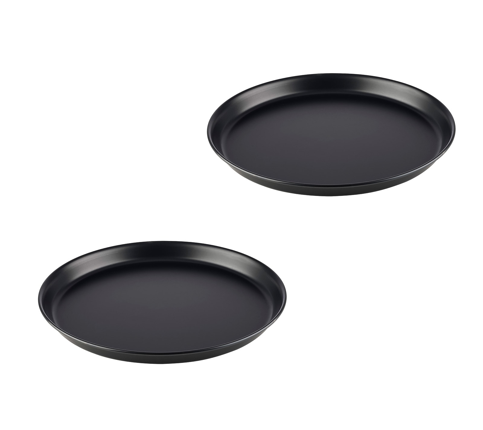 APS Pizzaform rund &Oslash; 30/28,3 x 2,5 cm (2er-Set) - Pizzablech aus Blaublech, nicht beschichtet, lange Lebensdauer, zum professionellen Pizzabacken 