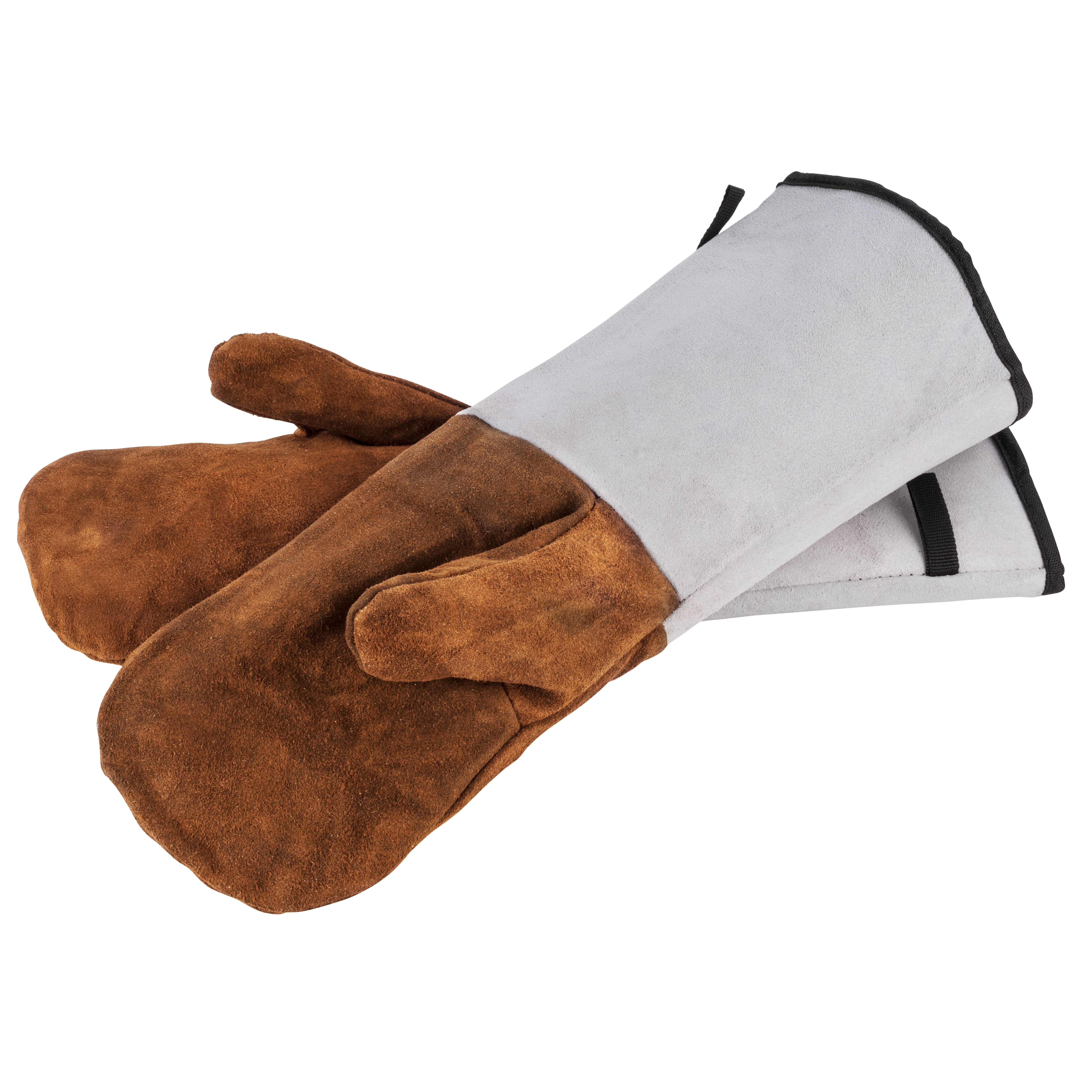 APS Backhandschuhe, Grillhandschuhe, Ofenhandschuhe, extrem hitzebest&auml;ndig bis 250&deg;C, Leder, Einheitsgr&ouml;&szlig;e 