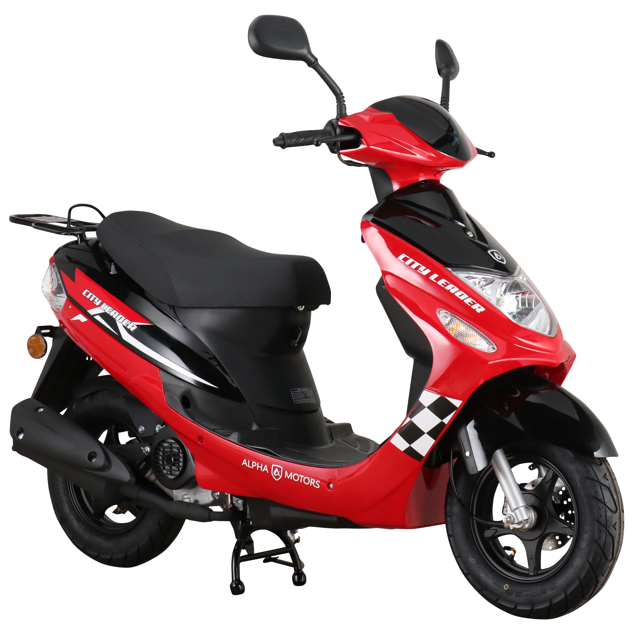 Alpha Motors Motorroller CityLeader 50 ccm 45 kmh EURO 5 rot 