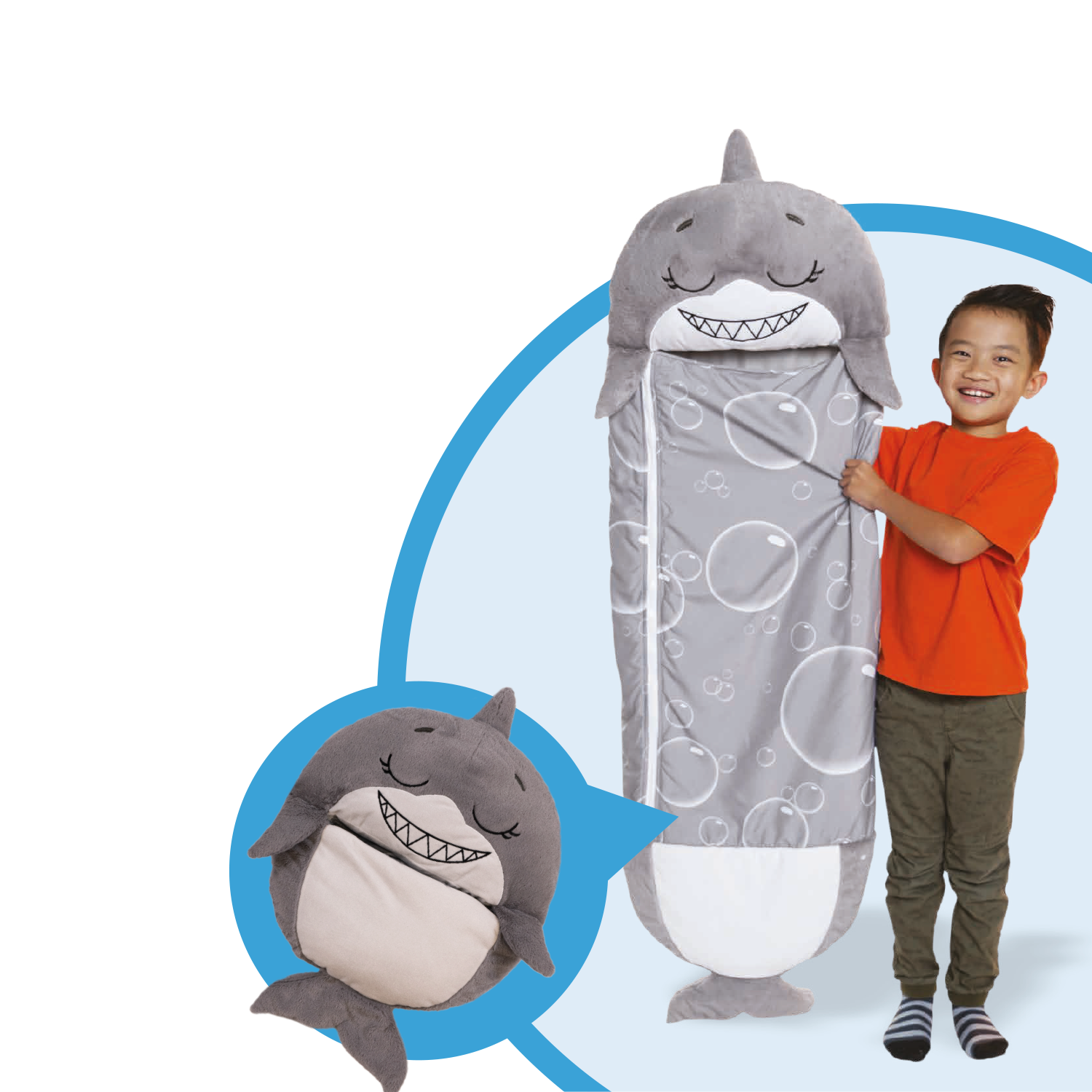 Happy Nappers - Hai grau - versch. Ausf&uuml;hrungen 