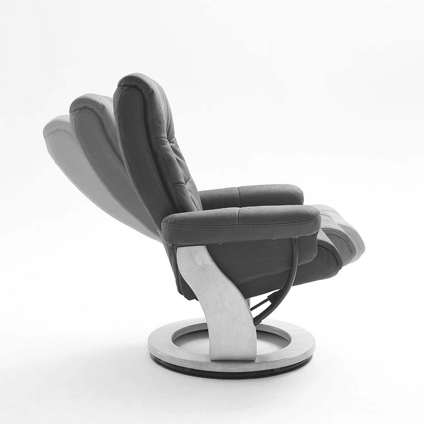 MCA Relaxsessel MCW-J42, Fernsehsessel TV-Sessel Hocker, Stoff 