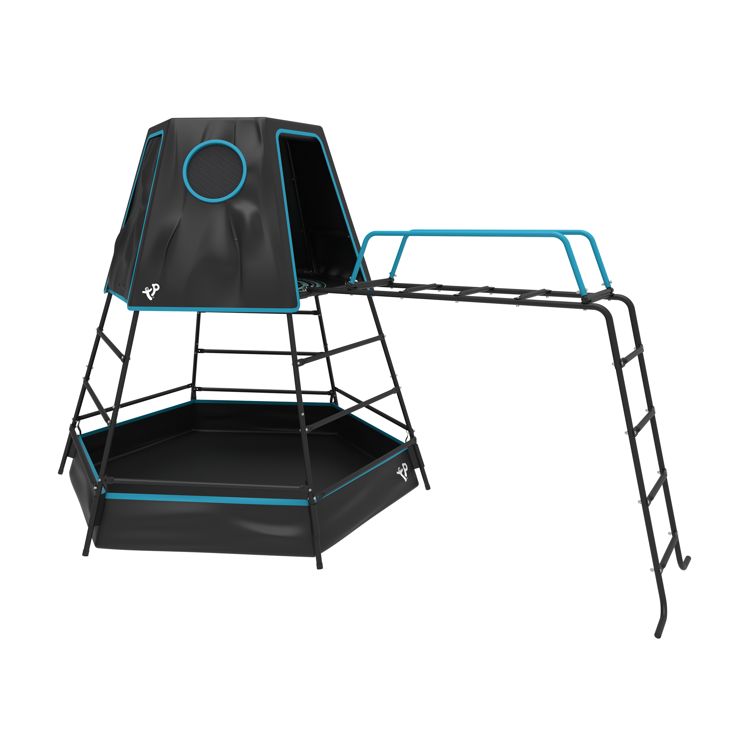 TP Toys Kletterger&uuml;st Spielturm Explorer schwarz 