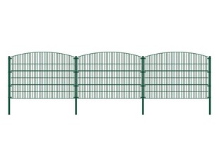 HOME DELUXE Doppelstabmattenzaun grün BERG versch. Ausführungen 