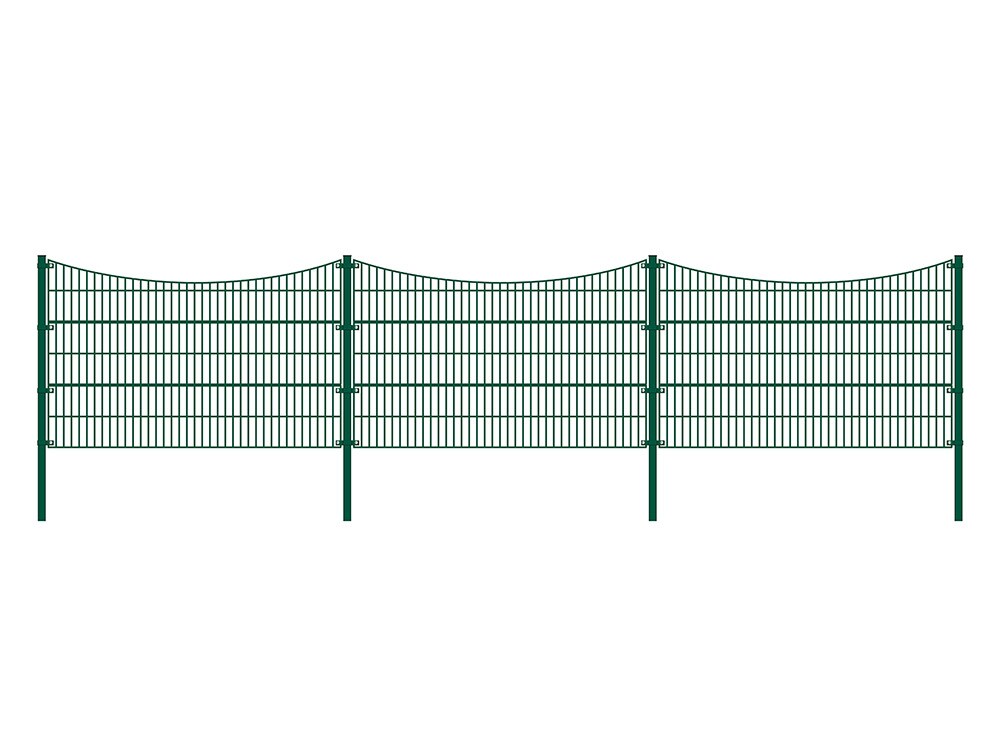 HOME DELUXE Doppelstabmattenzaun gr&uuml;n TAL versch. Ausf&uuml;hrungen 