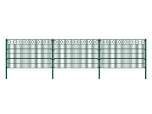 HOME DELUXE Doppelstabmattenzaun grün RAUTE versch. Ausführungen 