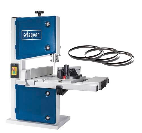 Scheppach Bands&auml;ge HBS30 200 mm inkl. 3 S&auml;geb&auml;ndern, Querschneidlehre 