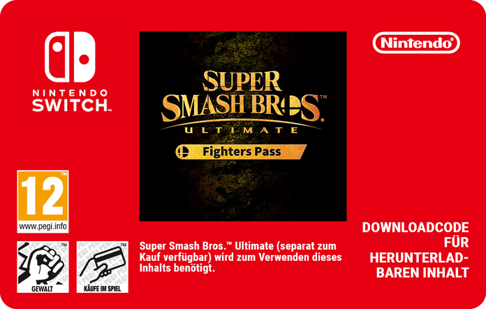 Super Smash Bros&trade; Ultimate: Fighters Pass 24.99EUR eGift 