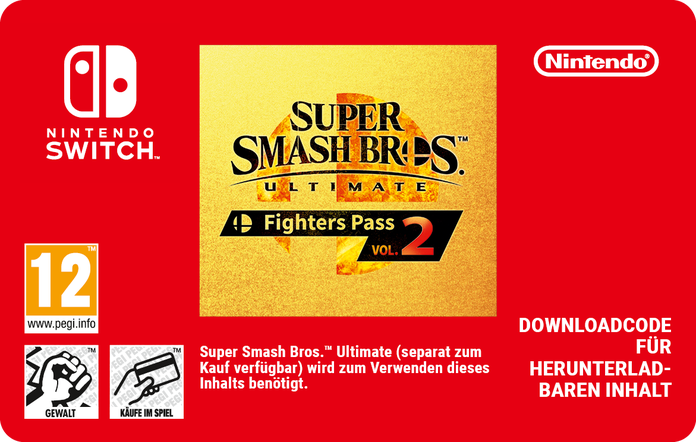 Super Smash Bros.&trade; Ultimate: Fighters Pass Vol. 2 29.99EUR eGift 