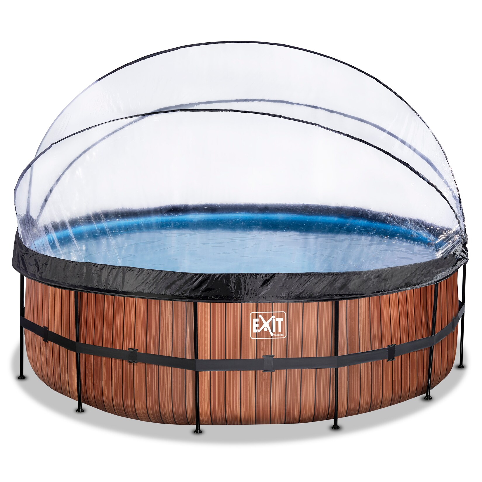 Frame Aufstellpool ø450x122cm mit Sandfilterpumpe, Abdeckung und Wärmepumpe, versch. Ausführungen