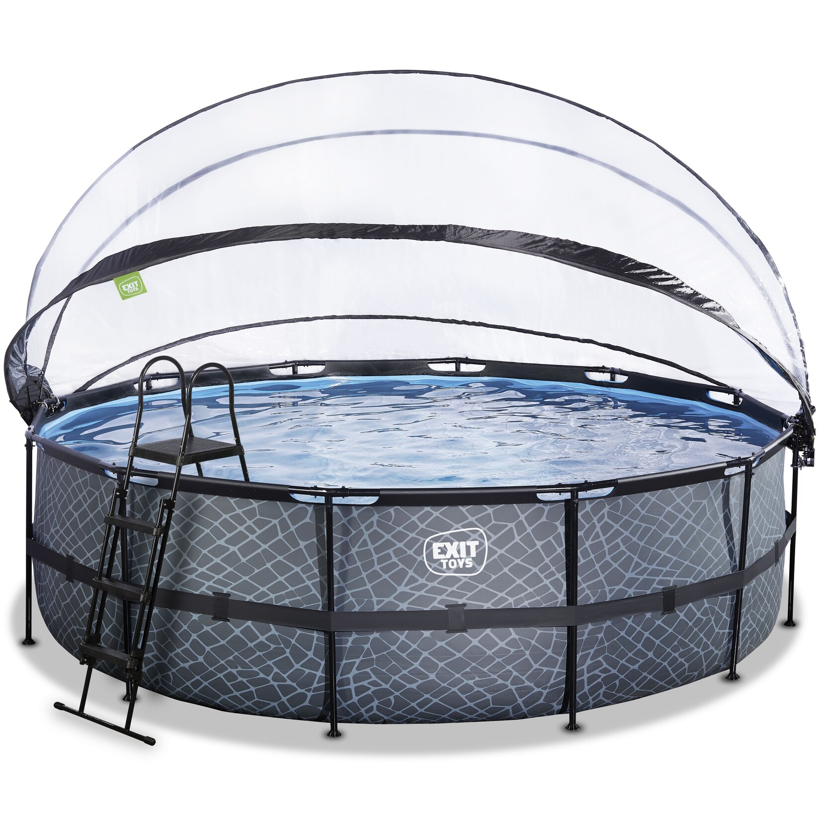 Frame Pool ø488x122cm mit Sandfilterpumpe und Abdeckung, versch. Ausführungen