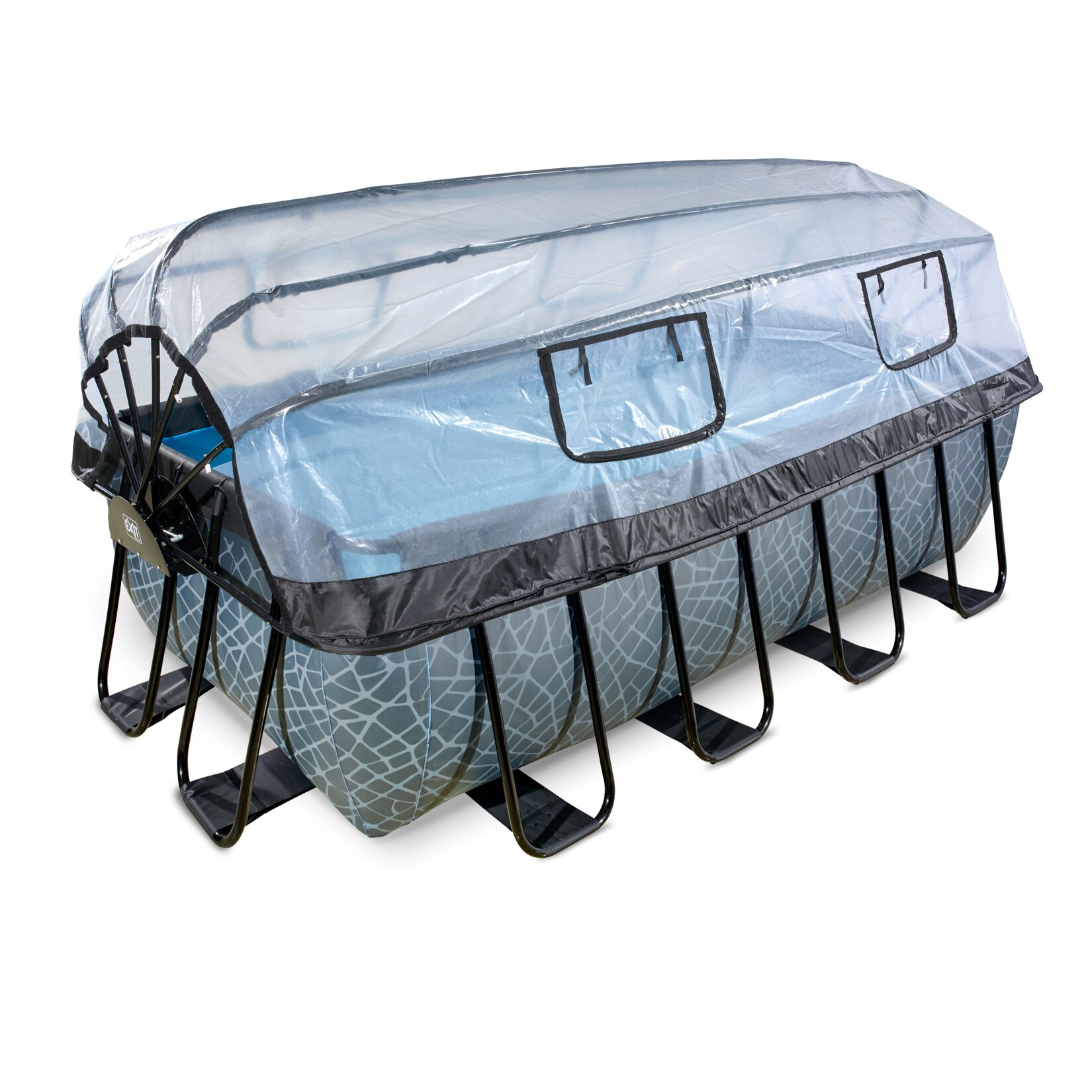 Frame Aufstellpool 400x200x122cm mit Sandfilterpumpe und Abdeckung, versch. Ausführungen