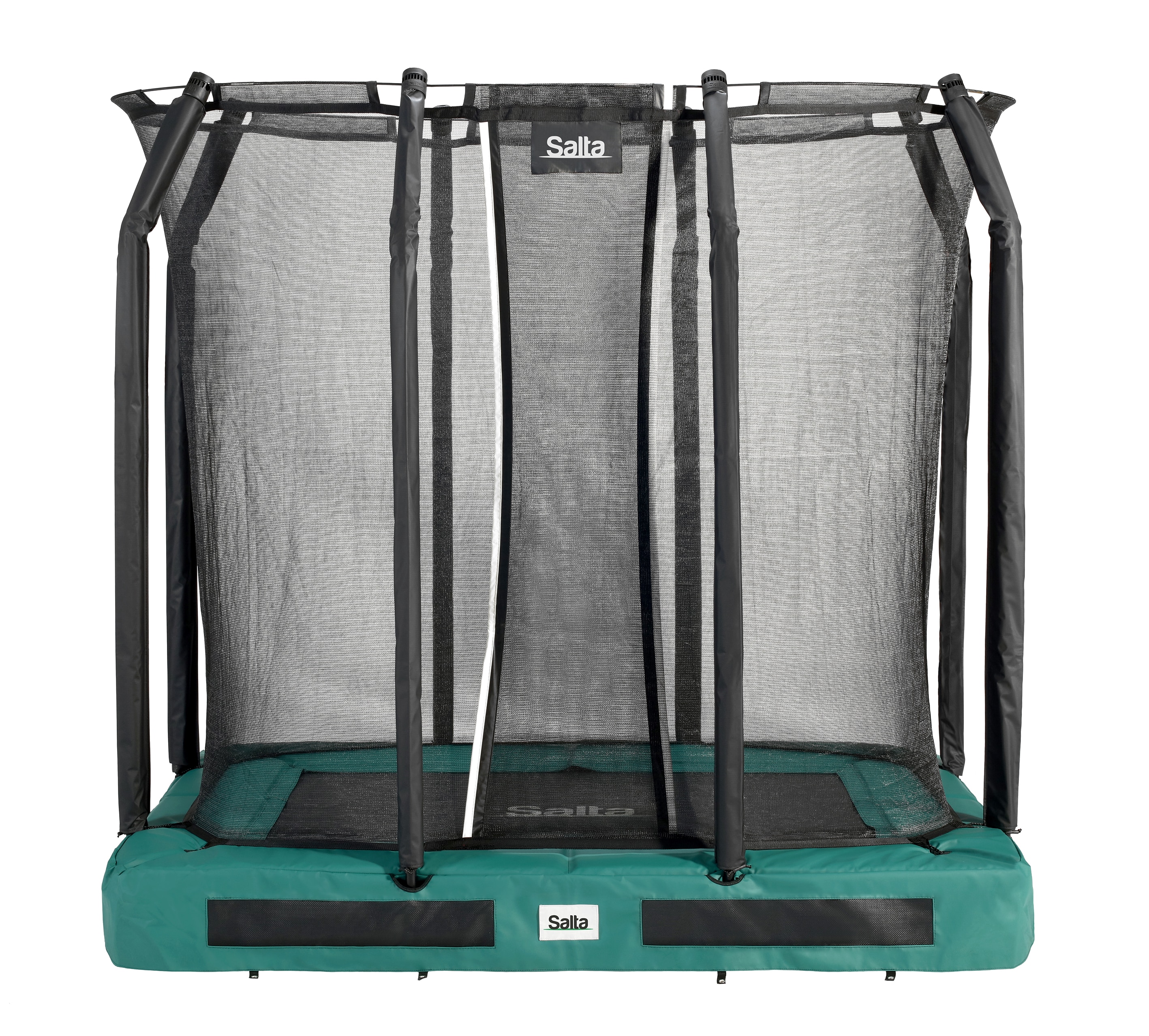 SALTA Premium Ground Trampolin ca. 214x153 cm - Rechteckig Gr&uuml;n - versch. Ausf&uuml;hrungen 