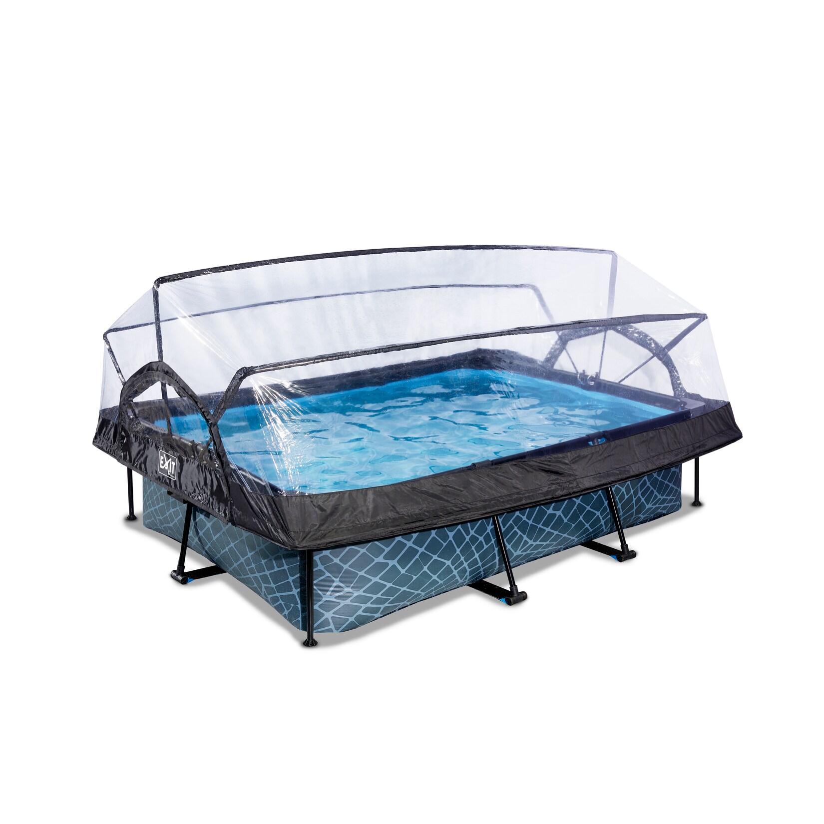 Frame Pool 220x150x65cm mit Filterpumpe und Abdeckung, versch. Ausführungen