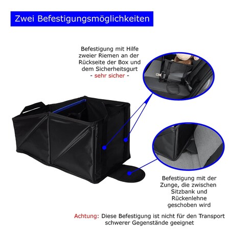 Wumbi Aufbewahrungsbox Blau KfZ Kofferraum Kofferraumtausche Organizer Auto  Tasche