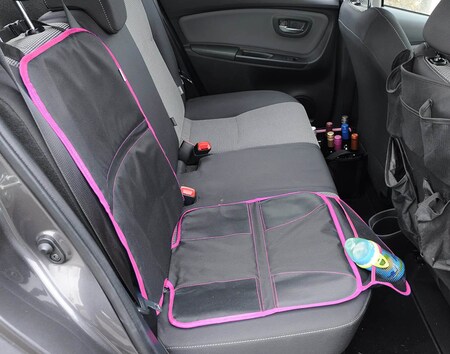 Wumbi Sitzschutz Pink Sitzbezug Kindersitzunterlage Wasserabweisend  Sitzschoner Isofix Rutschfest