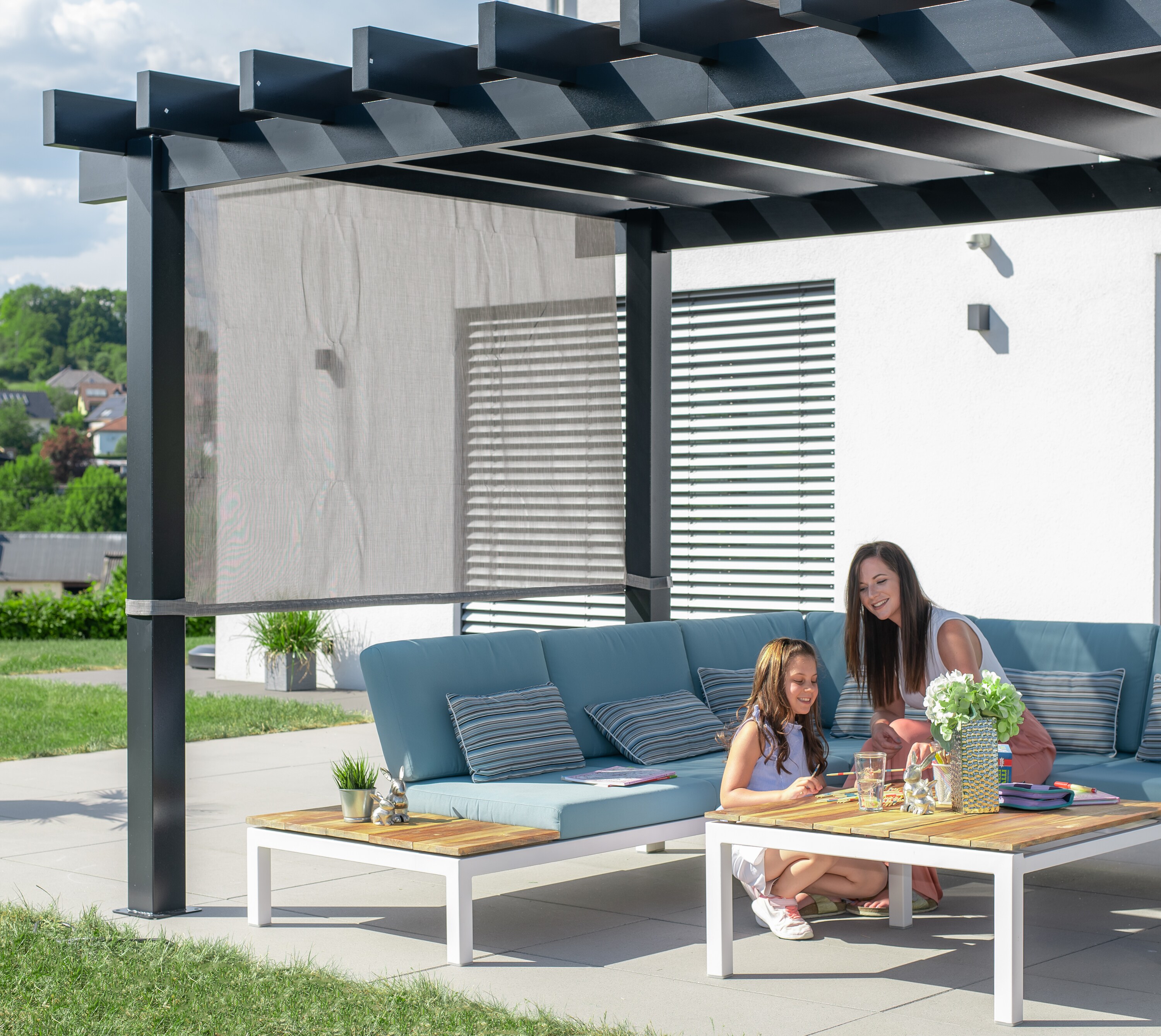 Sojag Aluminium Pergola Yamba 10x16 inkl. Sonnensegel 