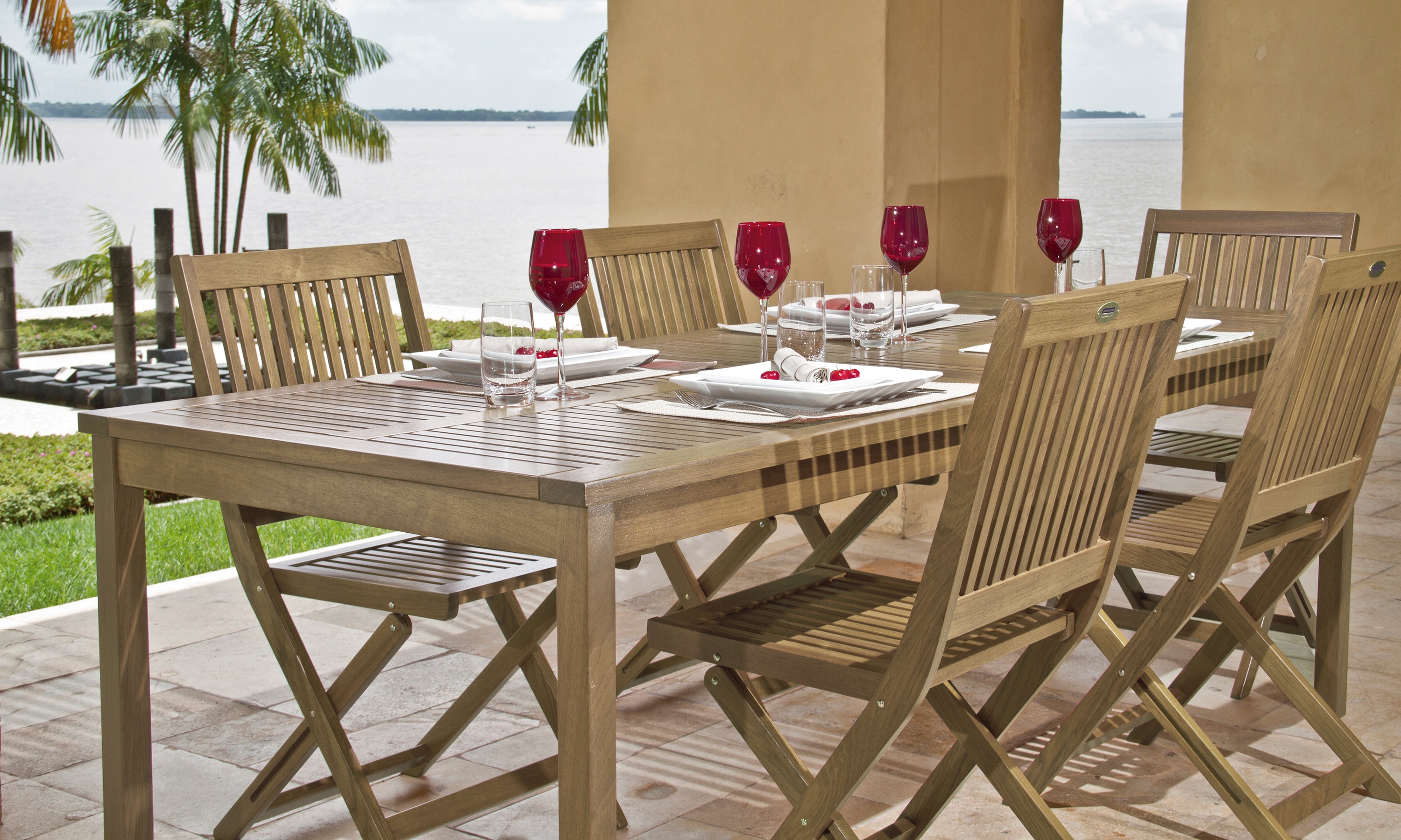 Tramontina Balkon-/Terrassentisch 154 x 86 x 75 cm 