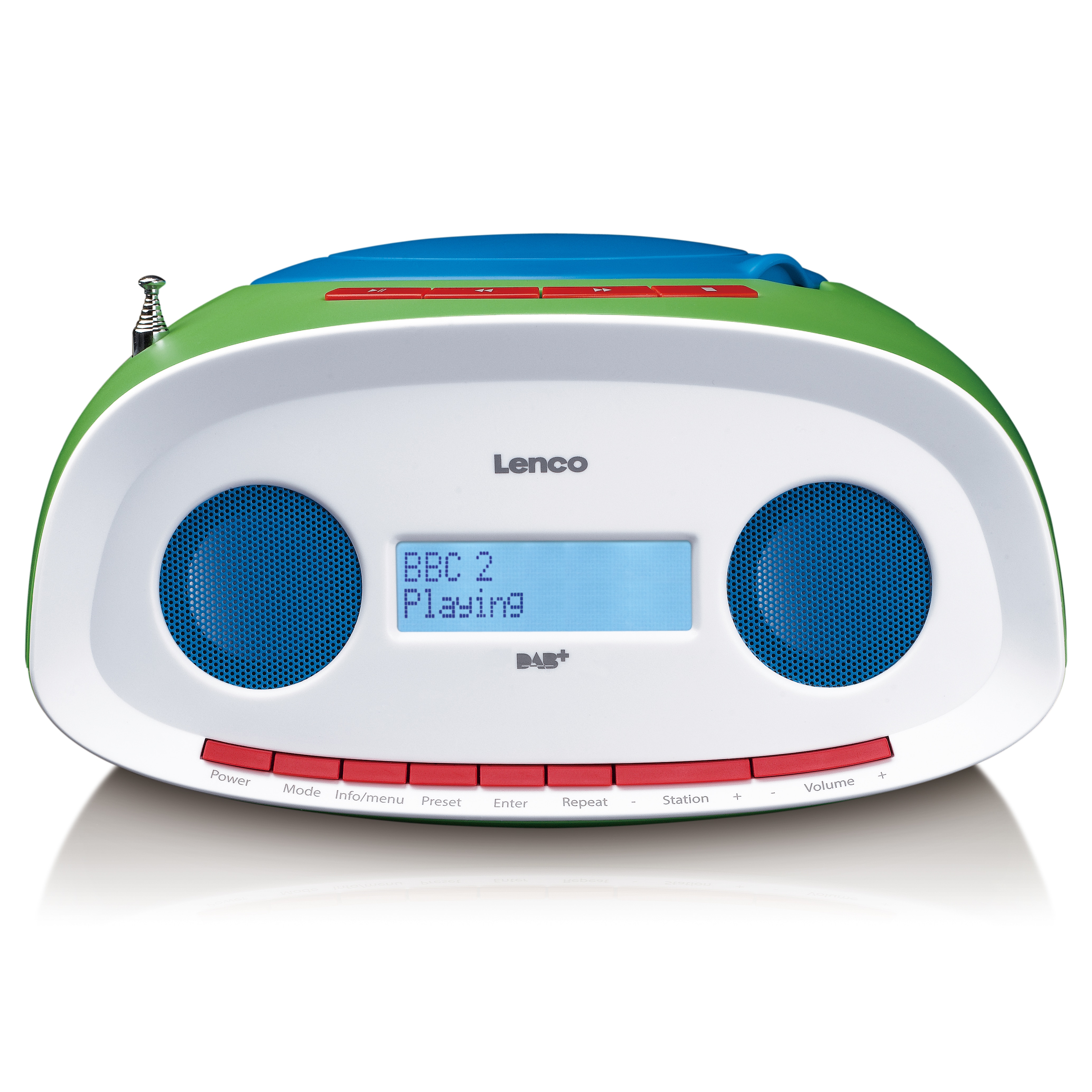 Lenco SCD-70 - Tragbares DAB+/FM- Radio CD/MP3-Player mit USB-Player - Mehrfarbig 