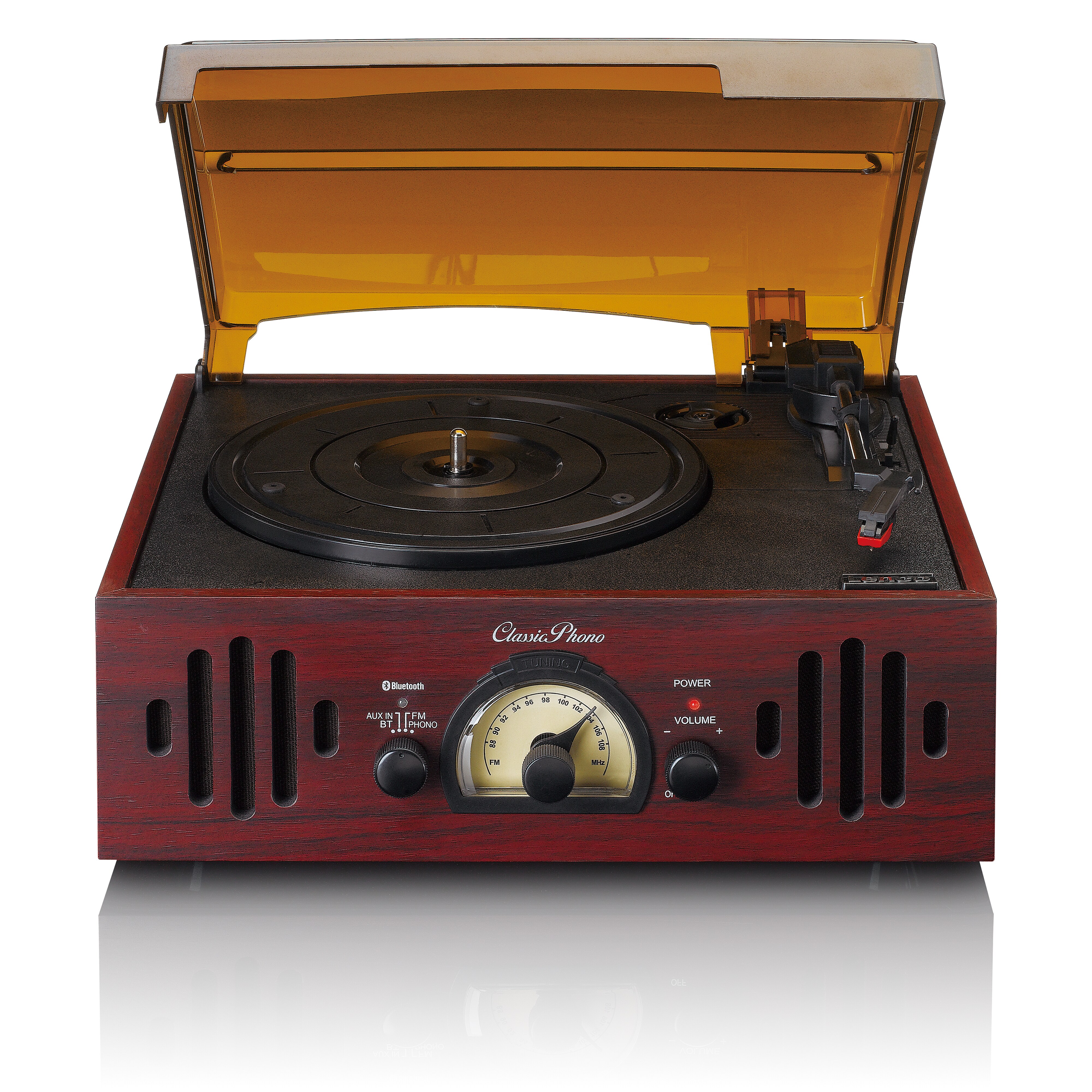 Classic Phono TT-41OK - Retro Plattenspieler - Bluetooth - Integrierte Lautsprecher - versch. Ausf&uuml;hrungen 