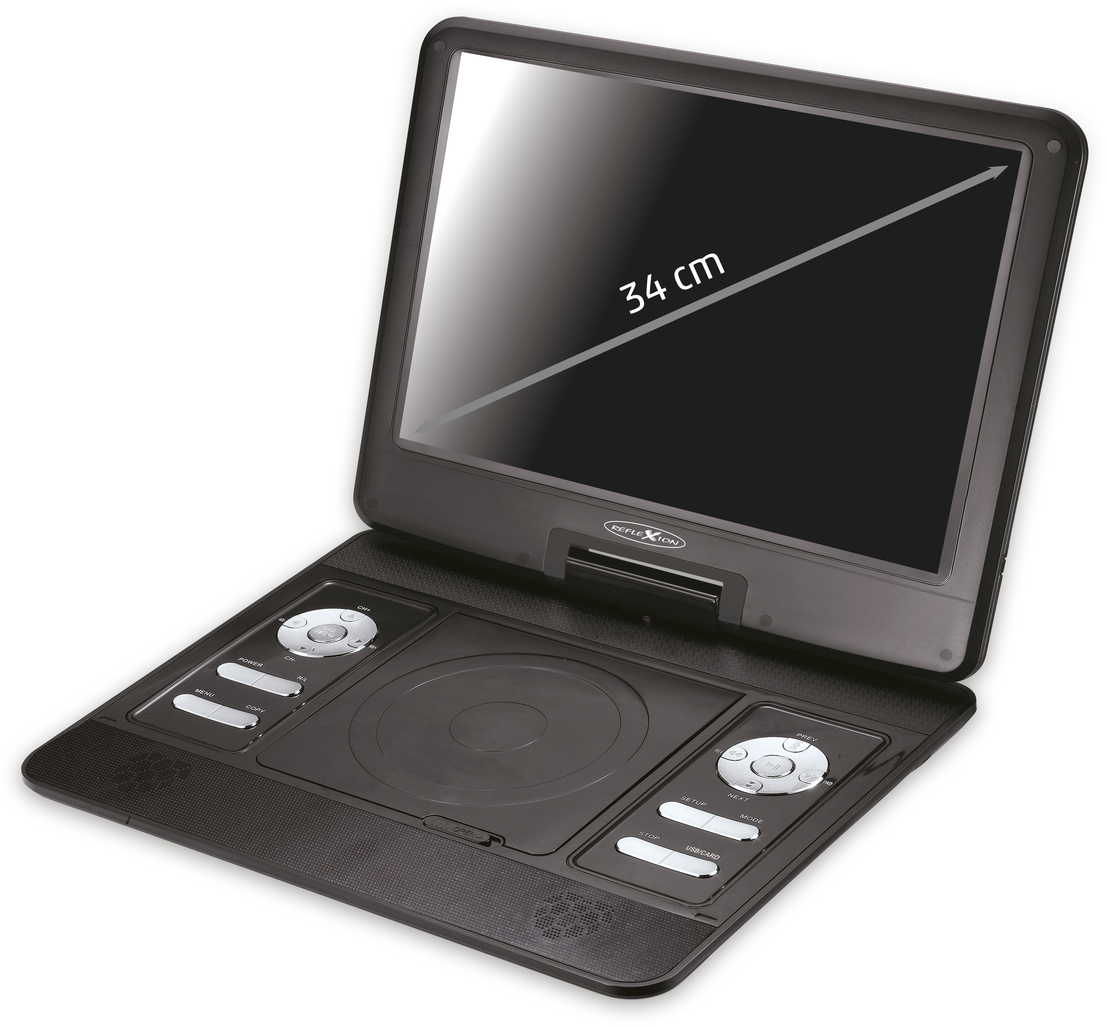 Reflexion DVD1322 34cm (13") LCD-Bildschirm mit DVD Player inkl. Gamepad 