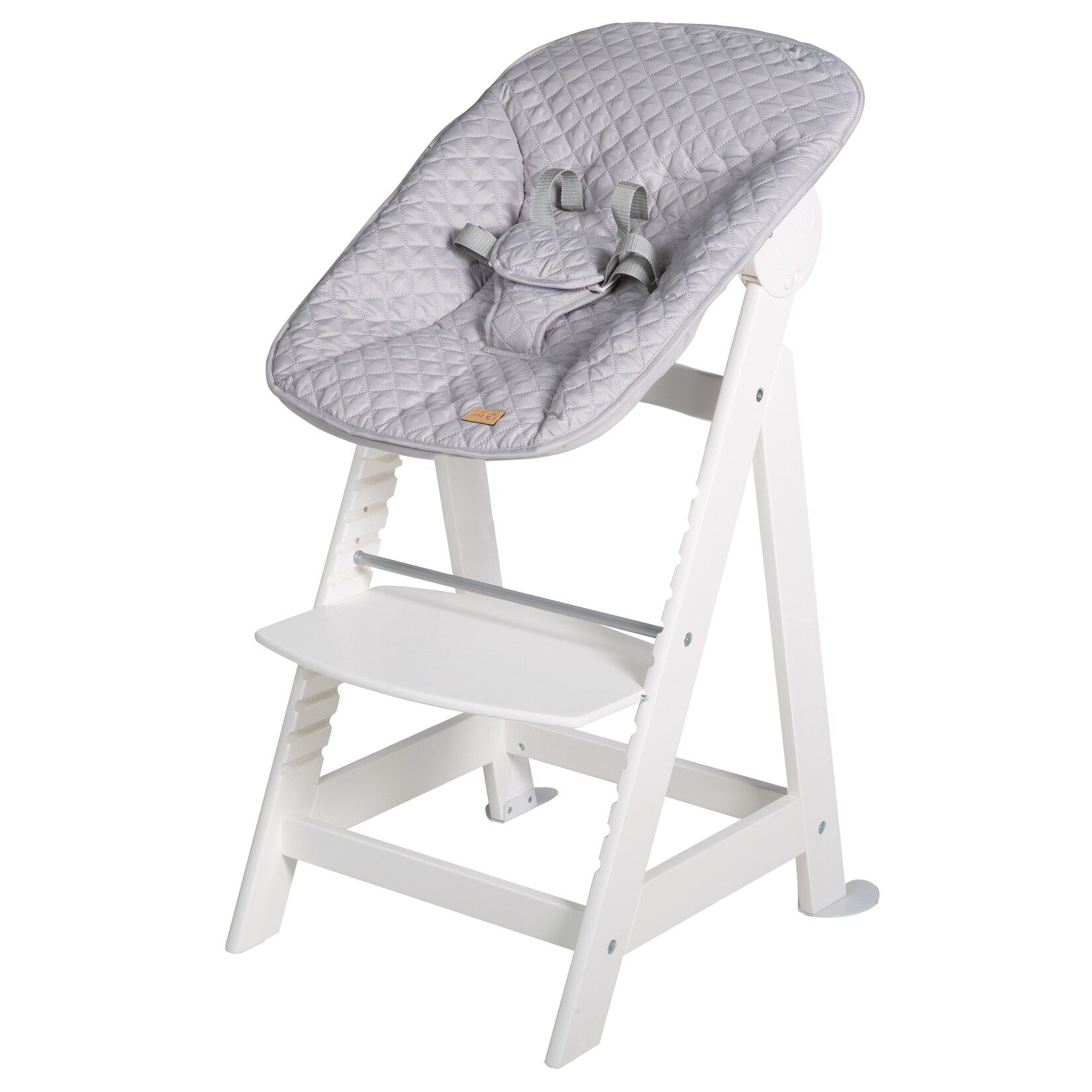 roba Hochstuhl "Treppenhochstuhl 2-in-1 Set Style, Born Up" () mit Neugeborenen-Aufsatz