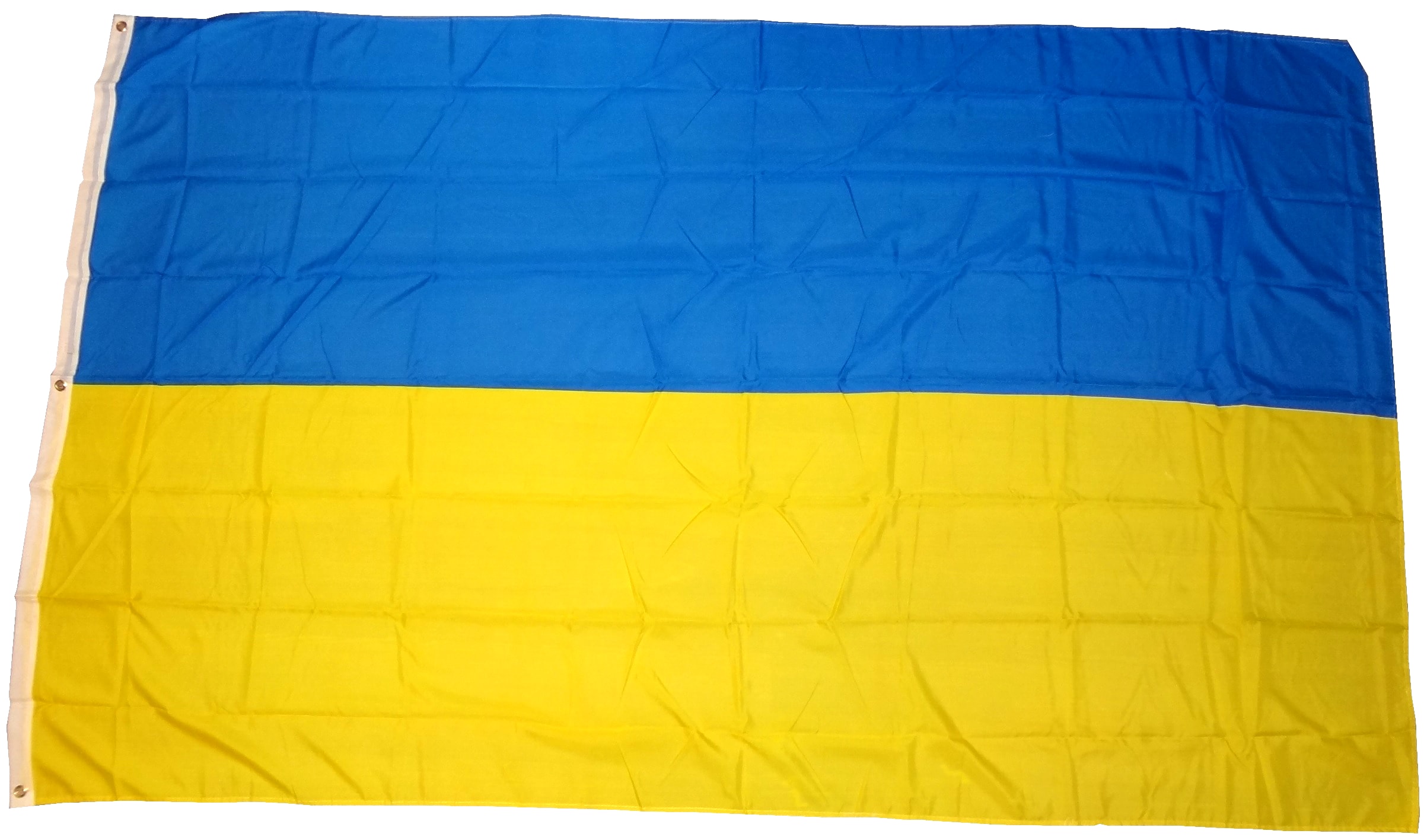 Flagge Ukraine 90 x 150 cm Fahne mit 2 &Ouml;sen 100g/m&sup2; Stoffgewicht 