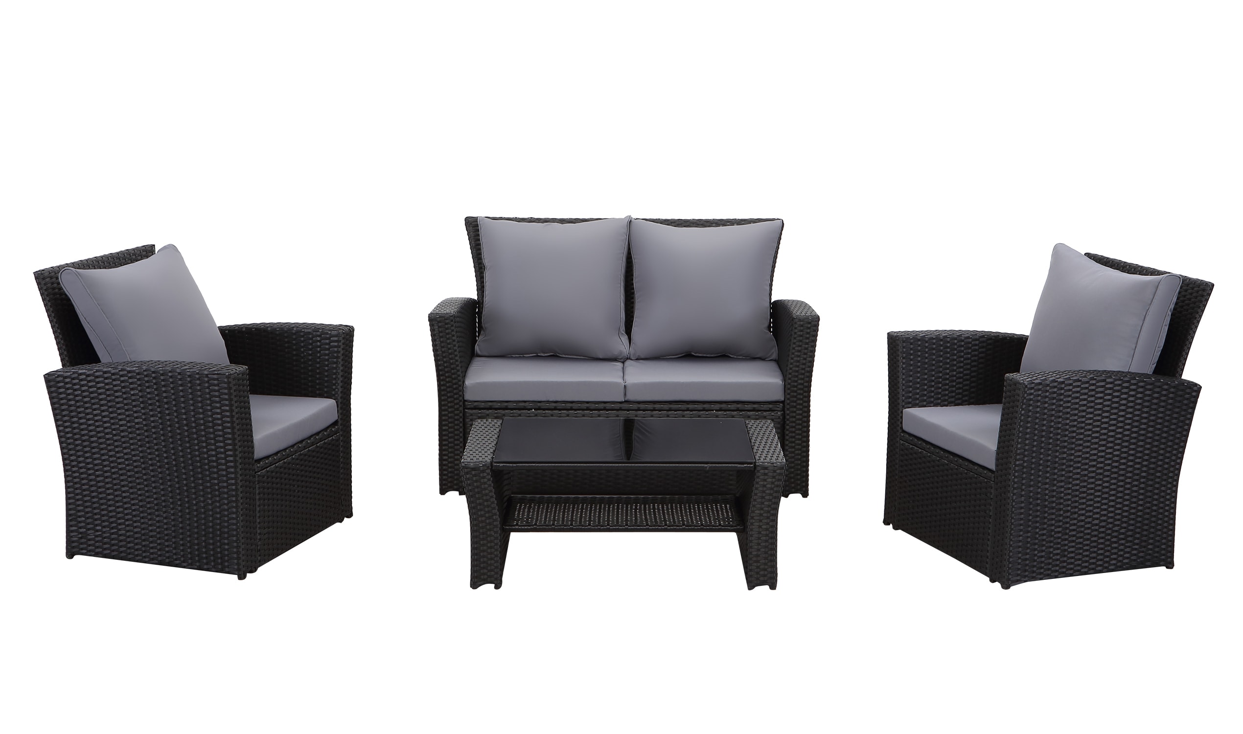 4-Sitzer Lounge Set Polyrattan -versch. Ausf&uuml;hrungen 