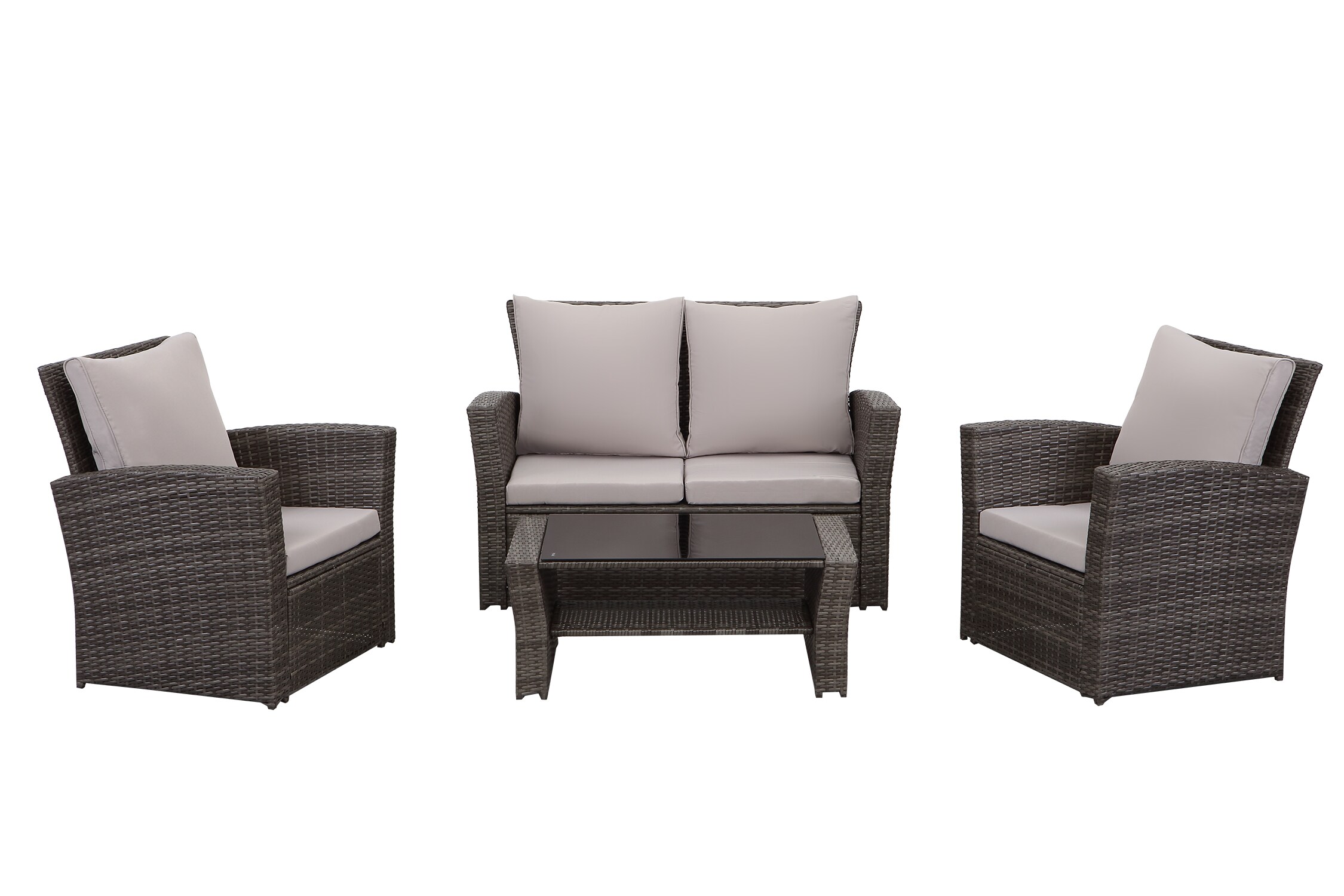 4-Sitzer Lounge Set Polyrattan -versch. Ausf&uuml;hrungen 
