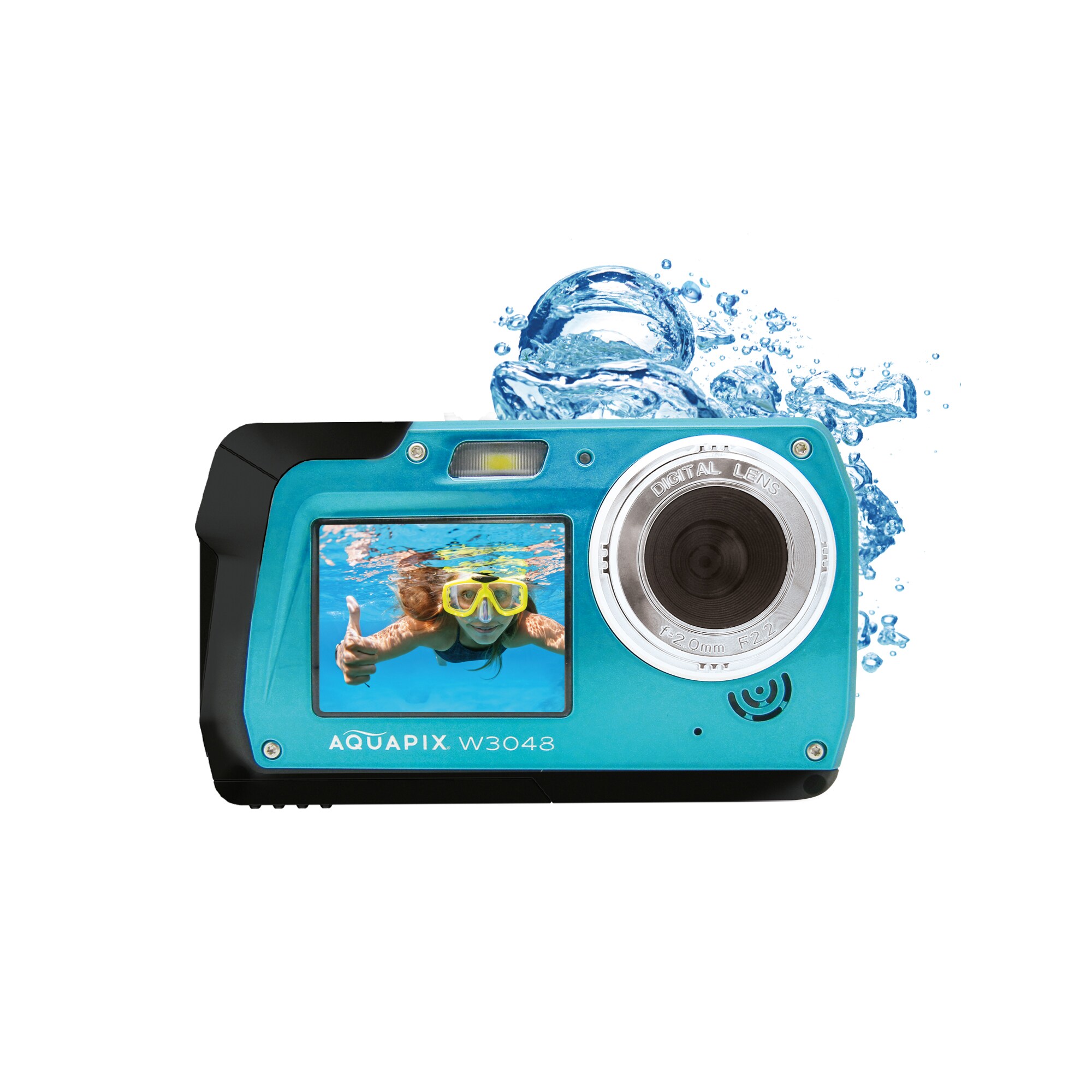 Aquapix W3048 EDGE Unterwasserkamera iceblau 