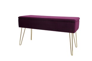 Echtwerk Sitzbank "Scarlett" mit Samtbezug 