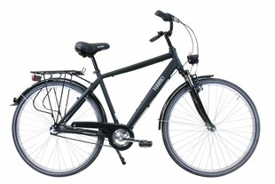 HAWK Citytrek Premium Black – Herren 28 Zoll - Leichtes Herren Fahrrad mit 3-Gang Shimano Nabenschaltung, Felgenbremse I Allrounder 