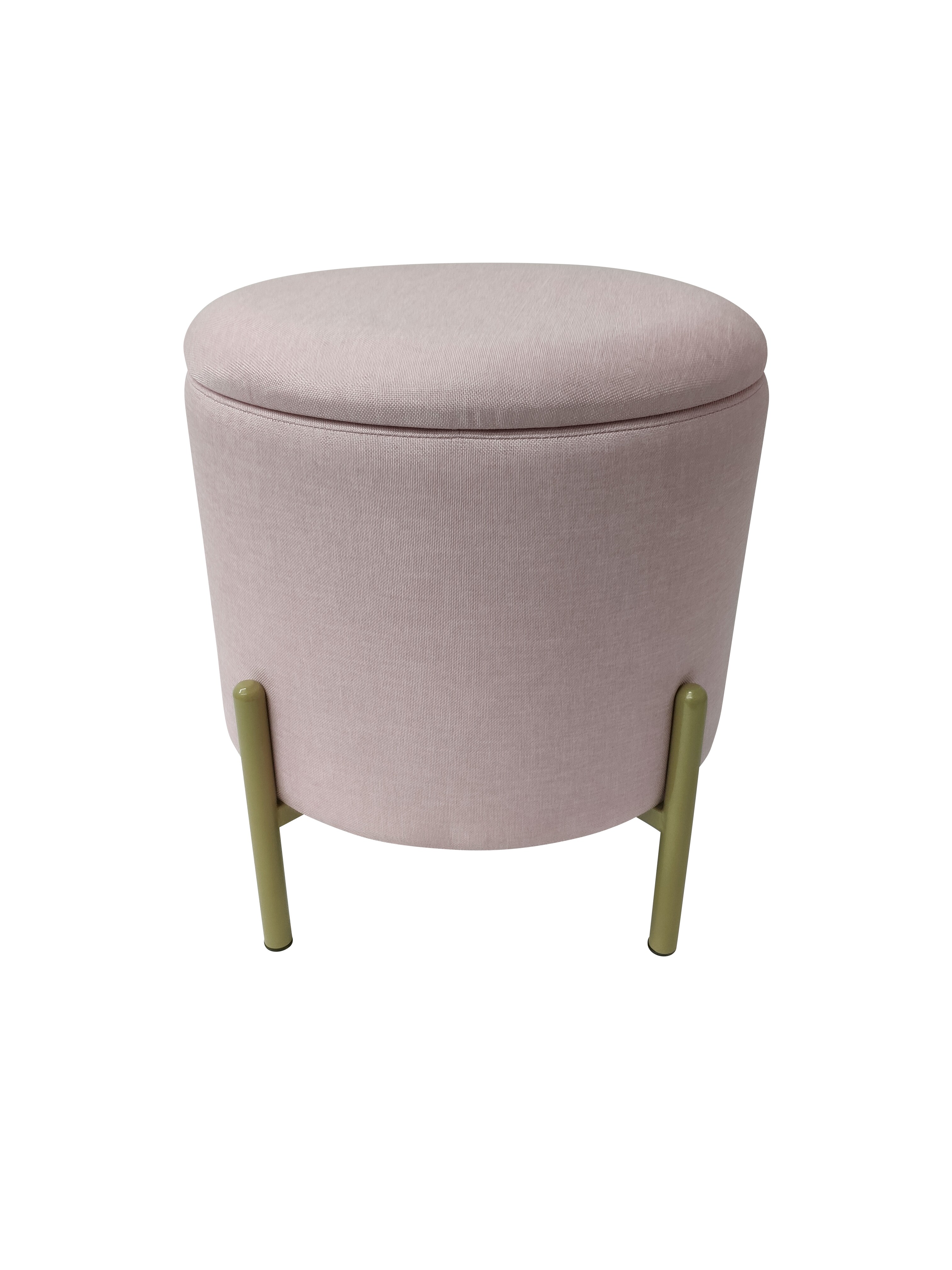 Echtwerk Sitzhocker "Logan" mit Samtbezug 